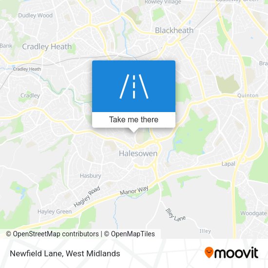 Newfield Lane map