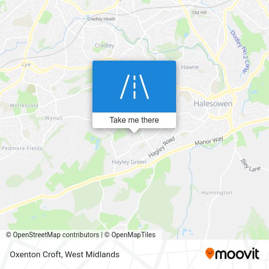 Oxenton Croft map