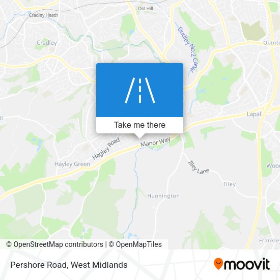Pershore Road map