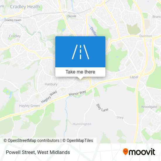 Powell Street map