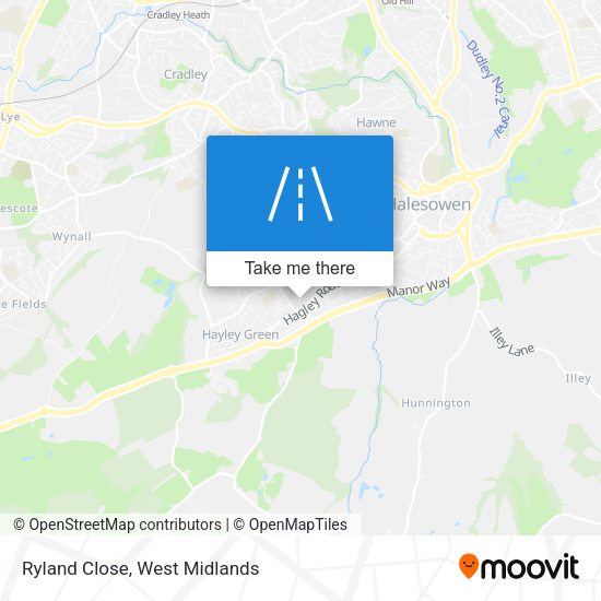 Ryland Close map