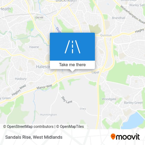 Sandals Rise map