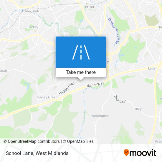 School Lane map