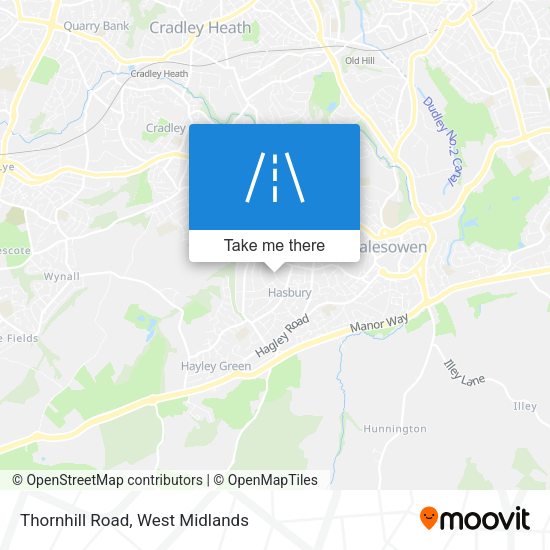 Thornhill Road map