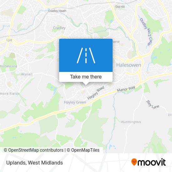 Uplands map