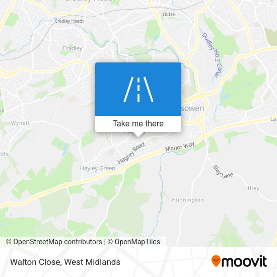 Walton Close map