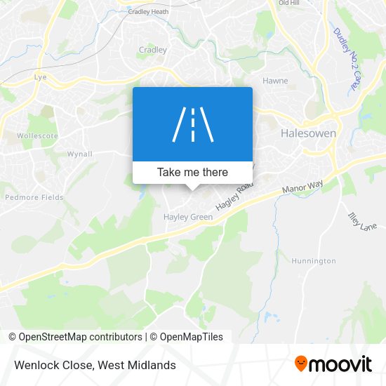 Wenlock Close map