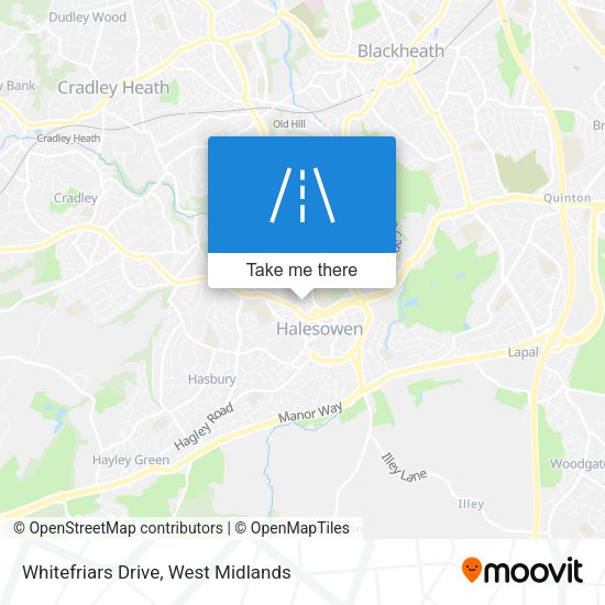 Whitefriars Drive map