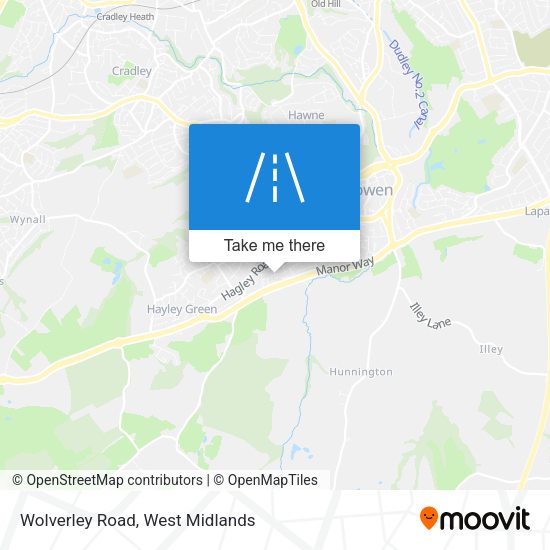 Wolverley Road map