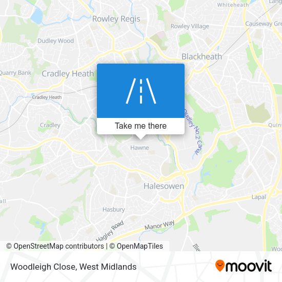 Woodleigh Close map