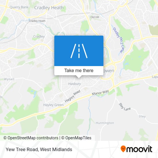 Yew Tree Road map
