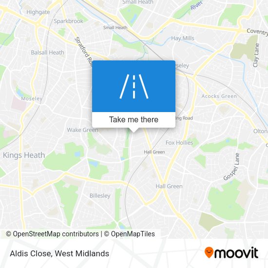 Aldis Close map