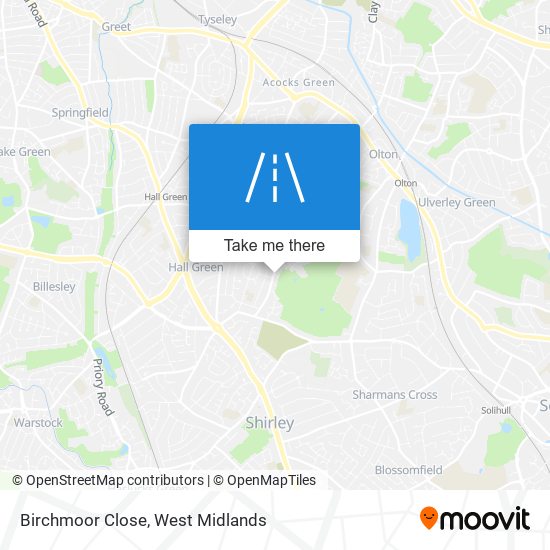 Birchmoor Close map