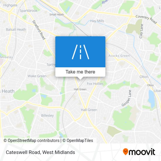 Cateswell Road map