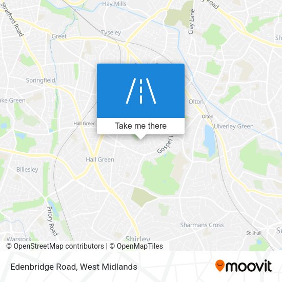 Edenbridge Road map