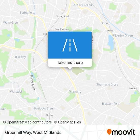 Greenhill Way map