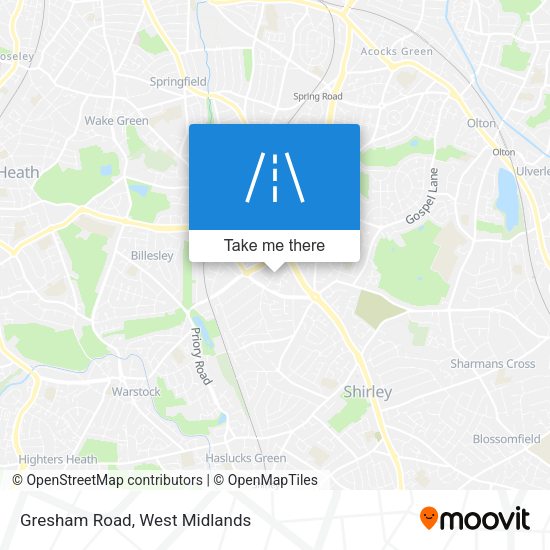 Gresham Road map