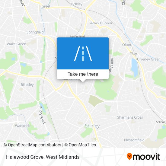 Halewood Grove map