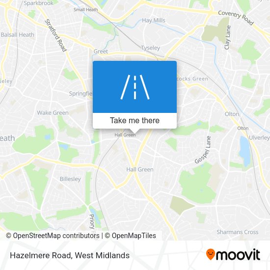 Hazelmere Road map