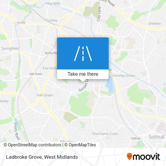 Ladbroke Grove map