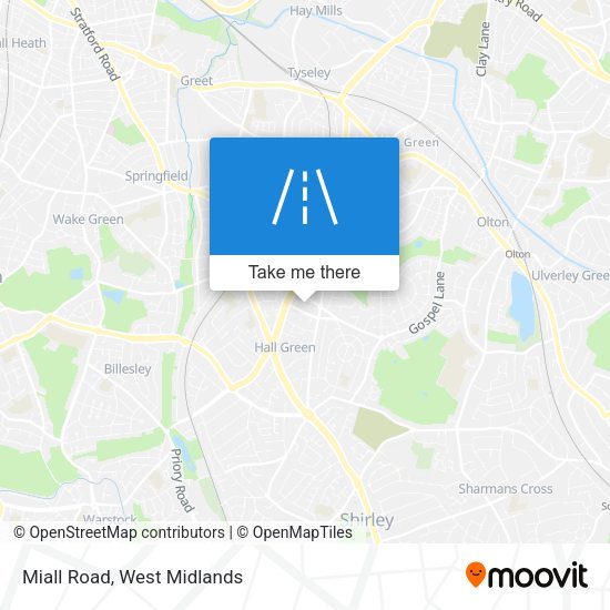 Miall Road map