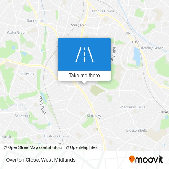 Overton Close map