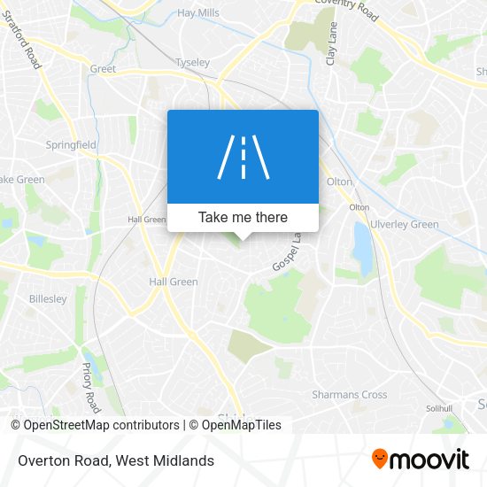 Overton Road map