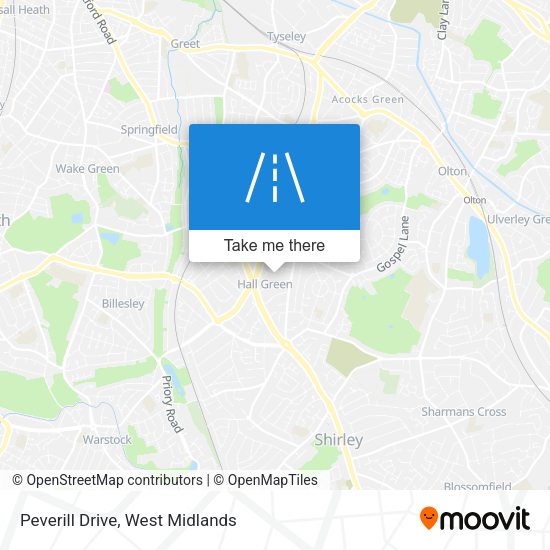 Peverill Drive map
