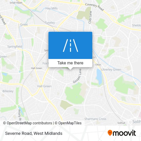 Severne Road map