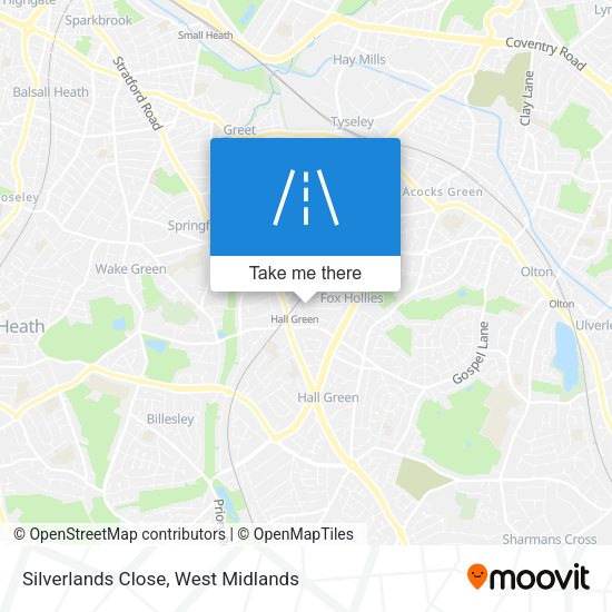 Silverlands Close map