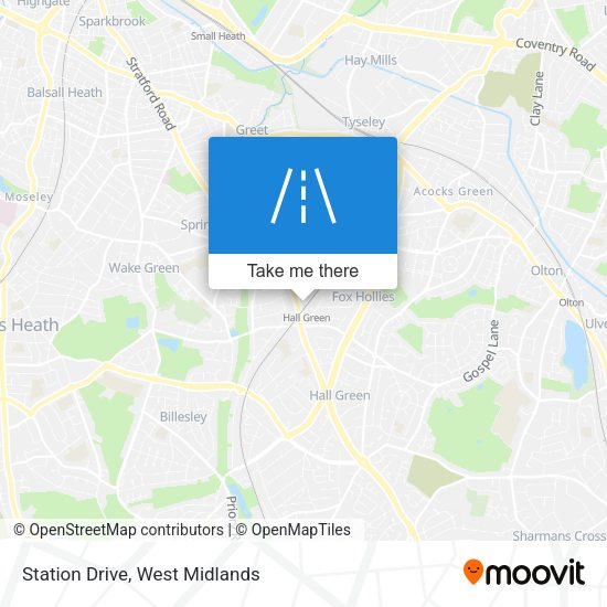 Station Drive map