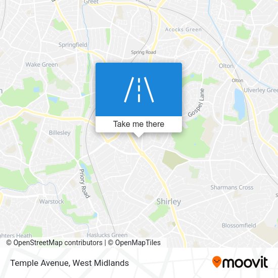Temple Avenue map