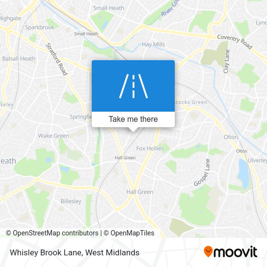 Whisley Brook Lane map