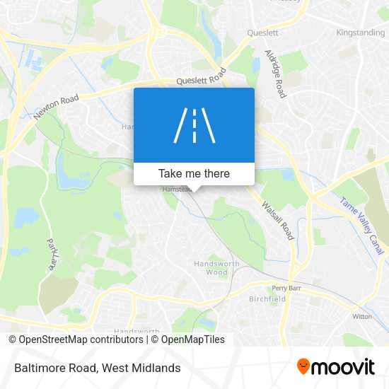 Baltimore Road map