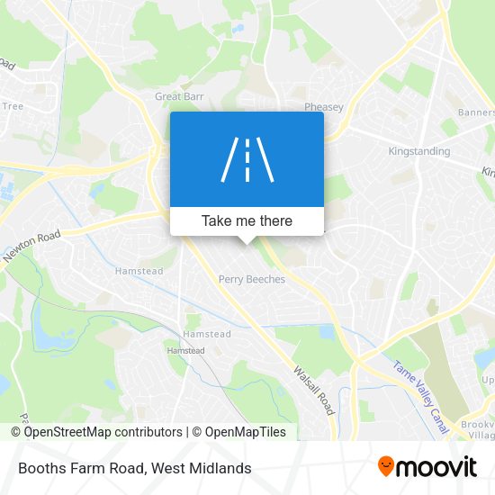 Booths Farm Road map