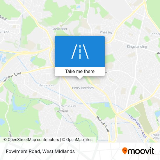 Fowlmere Road map