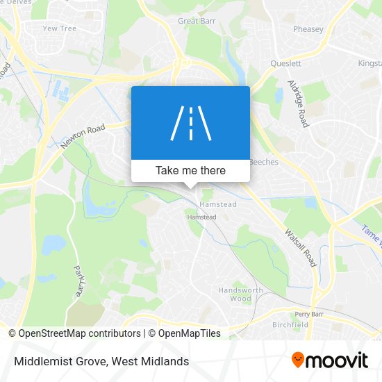 Middlemist Grove map