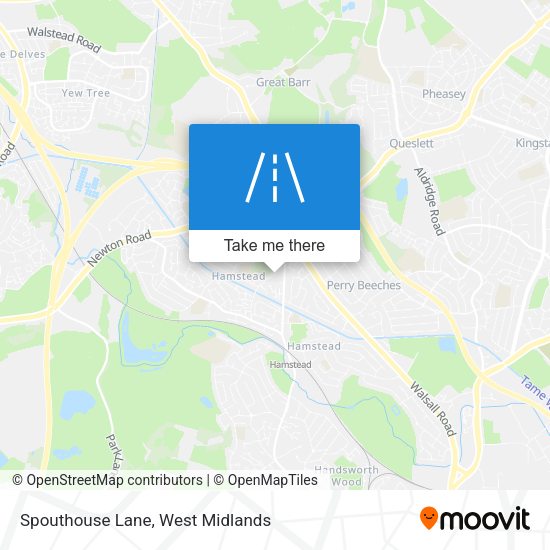 Spouthouse Lane map