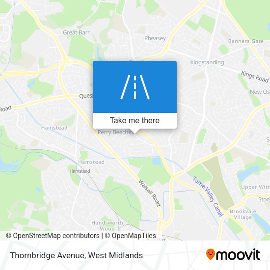 Thornbridge Avenue map