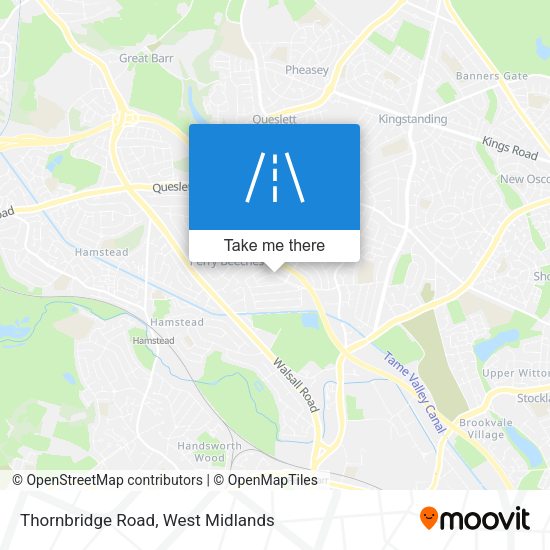 Thornbridge Road map