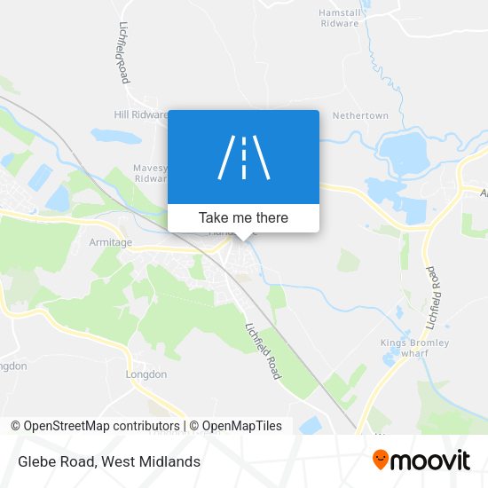 Glebe Road map