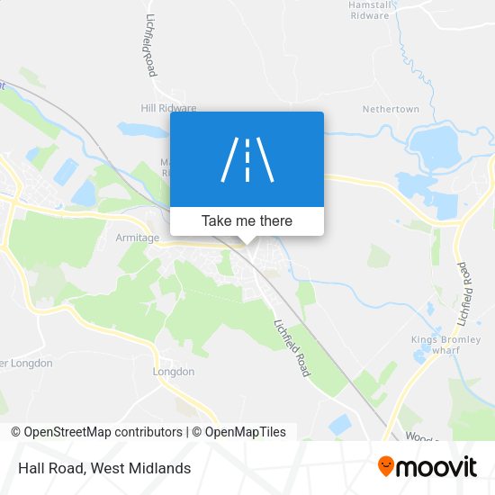 Hall Road map