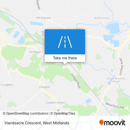 Handsacre Crescent map