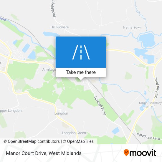 Manor Court Drive map