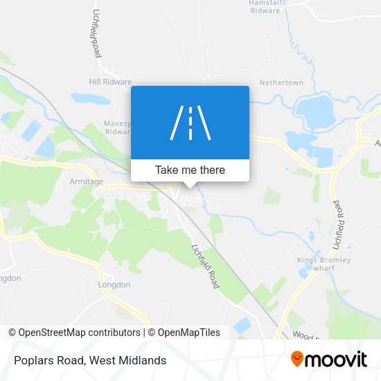 Poplars Road map