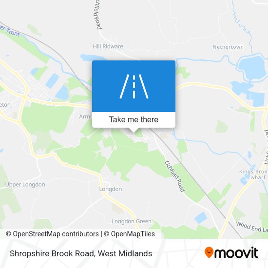 Shropshire Brook Road map