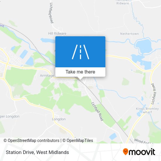 Station Drive map