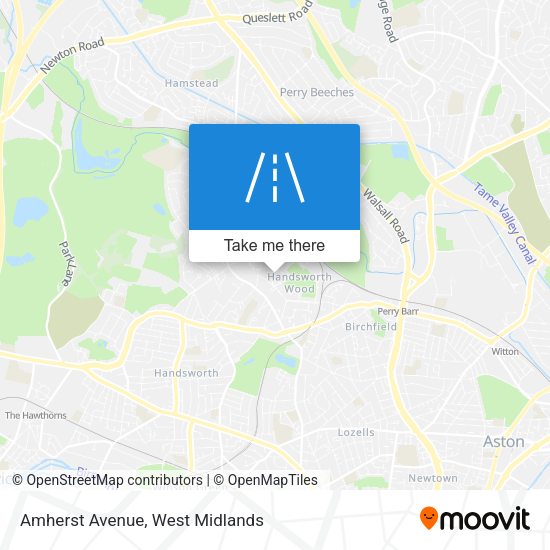 Amherst Avenue map