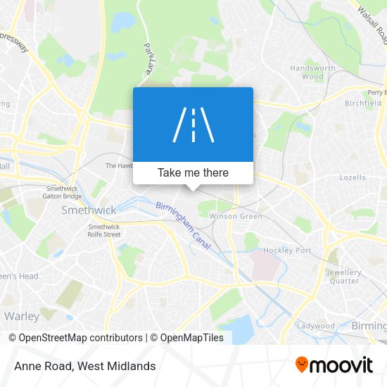 Anne Road map