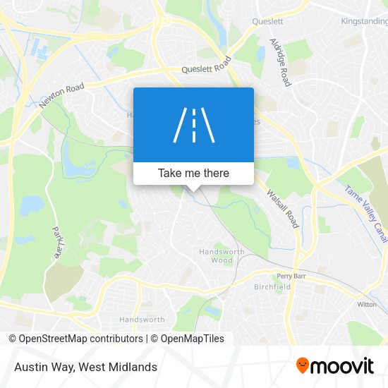 Austin Way map